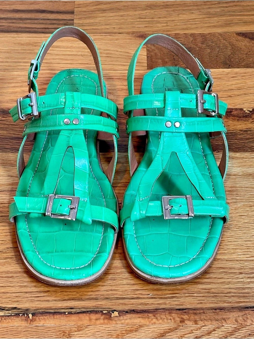 Rachel Comey Veluza Sandal Strappy Sandals Green